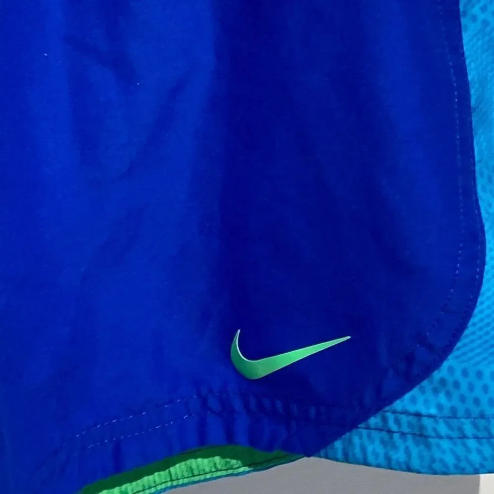 Nike Men's Blue Lined Swim Trunks Size Large‎